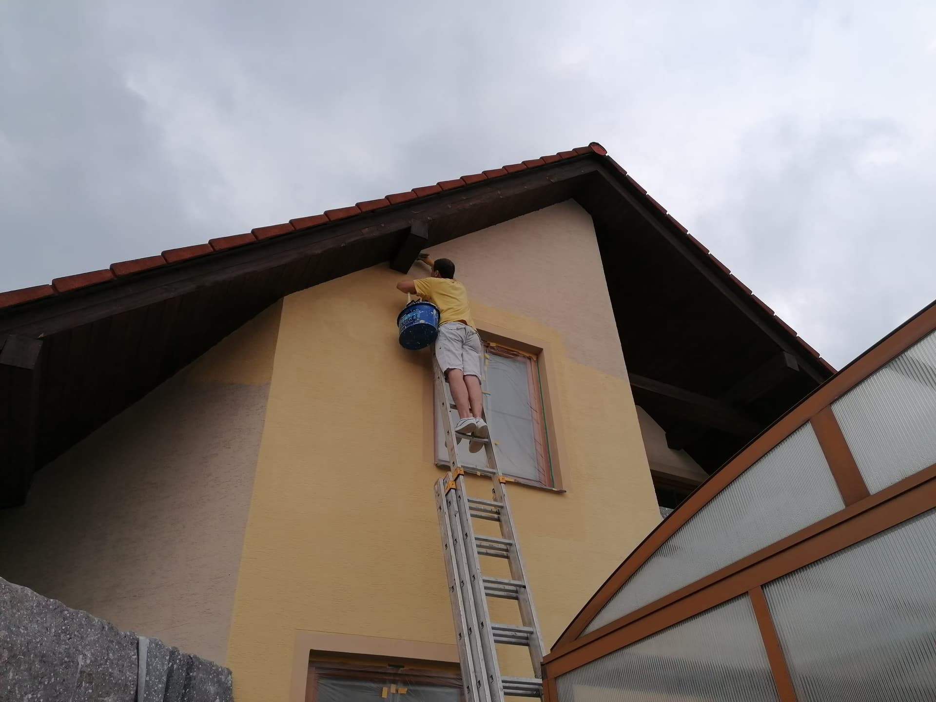 Ukázka nátěru fasády Brno foto 1. Malířské a natěračské práce Brno a okolí - Profimalby - Petr Lejska