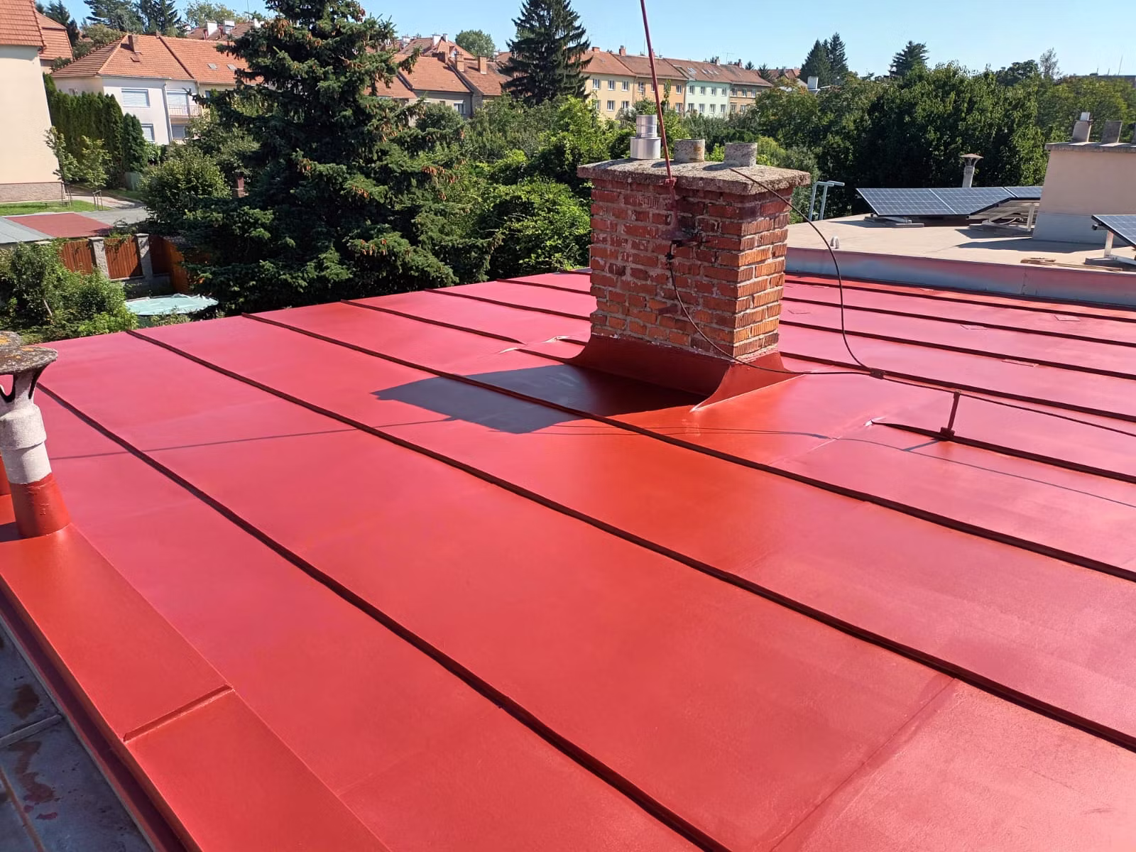 Ukázka nátěru střechy Brno foto 1. Malířské a natěračské práce Brno a okolí - Profimalby - Petr Lejska