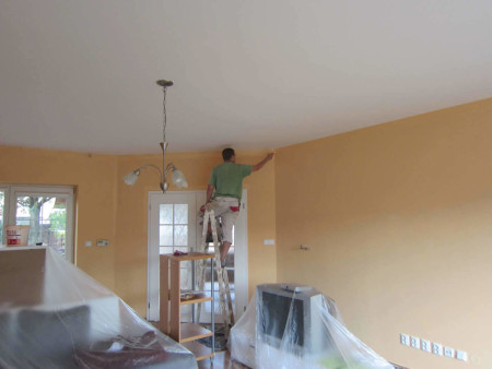 Malování obývacího pokoje Brno