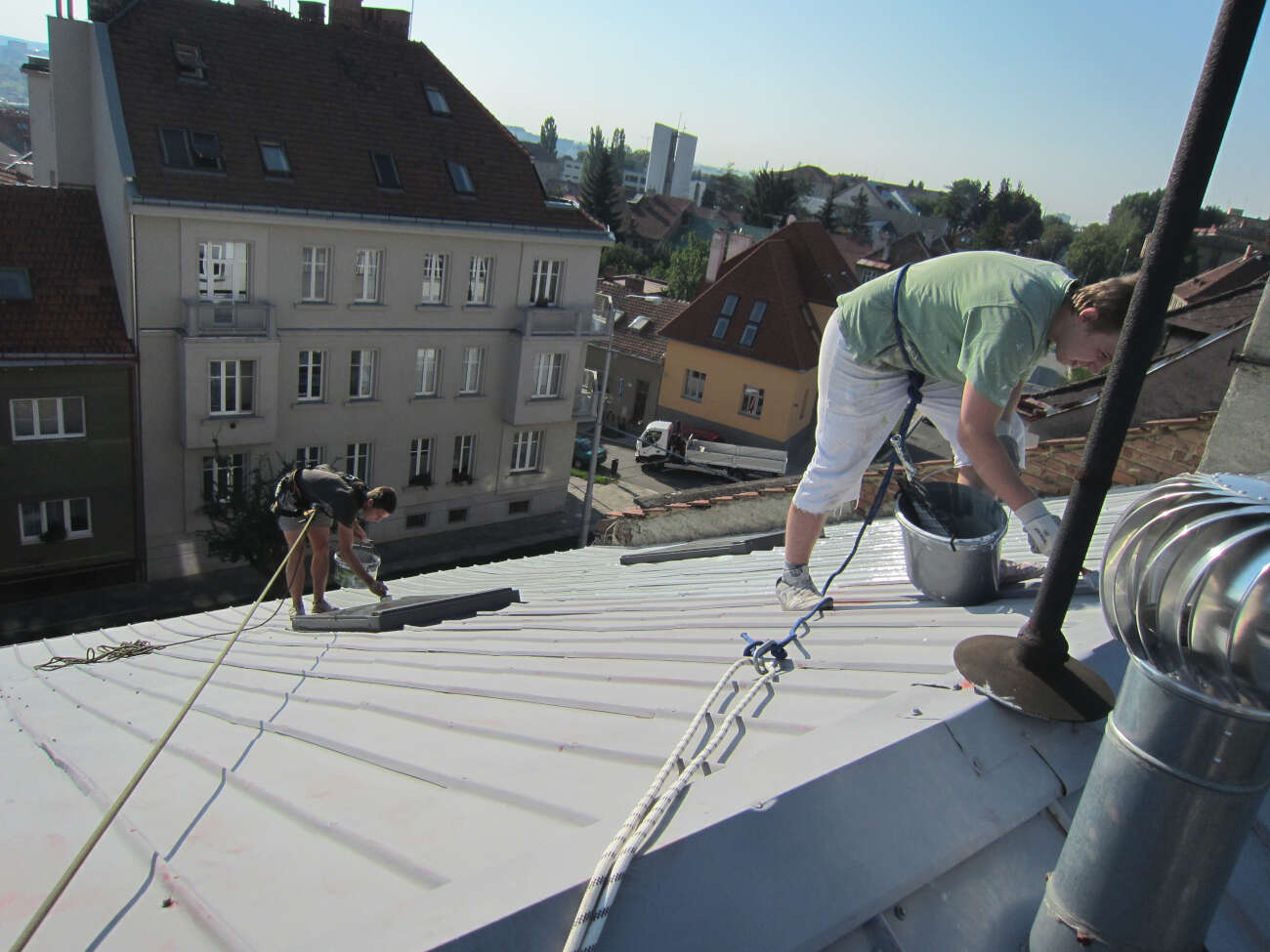 Ukázka nátěru střechy Brno foto 5. Malířské a natěračské práce Brno a okolí - Profimalby - Petr Lejska